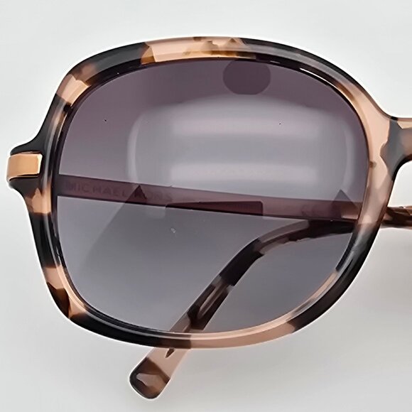 Michael Kors MK2024 Adrianna II Pink Tortoise Frame Grey Gradient Len Sunglasses - Picture 13 of 15
